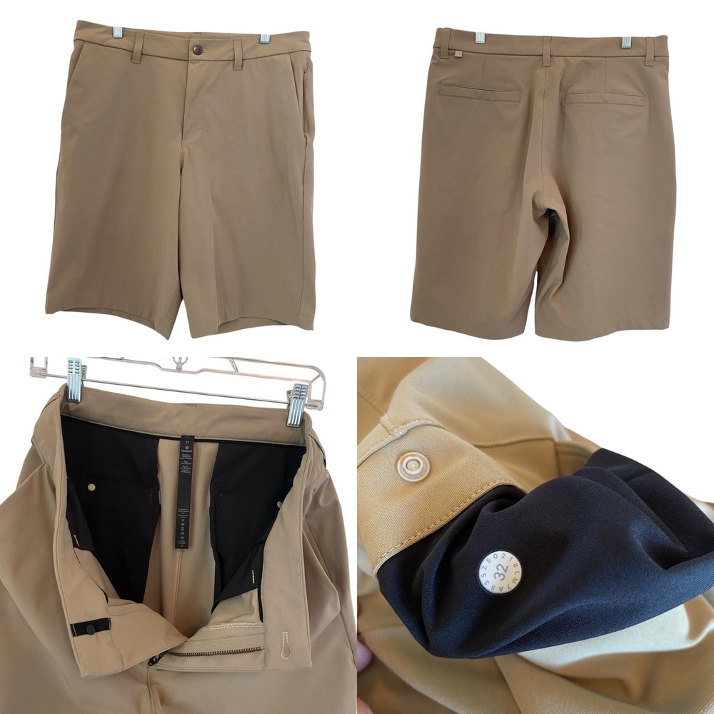 Lululemon Commission Short Warpstreme 11โ inch Sz 32 Sand Tan Khaki M7A83S